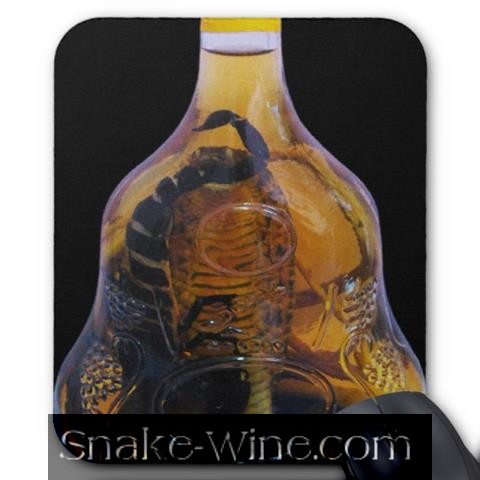 Snake Wine Mousepad Black Snake Liquor Photo