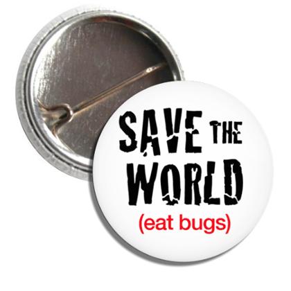 Button SAVE THE WORLD