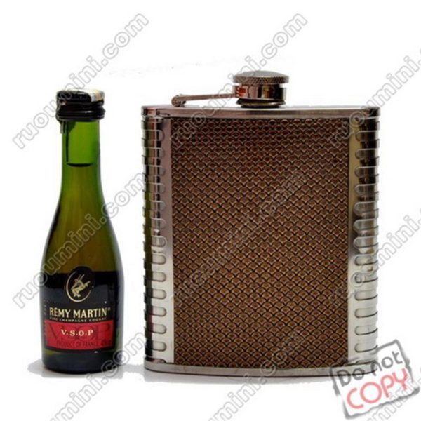 Flask Leather 10.5- 9.5 cm